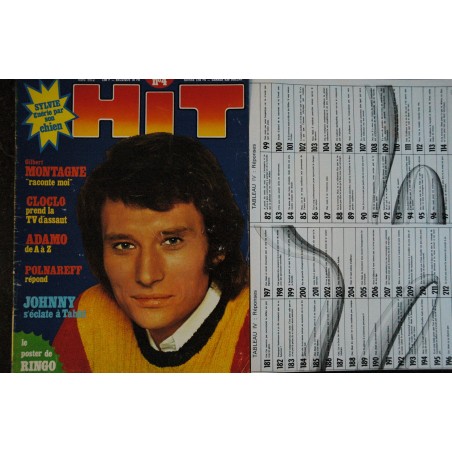 Hit Magazine 14    1973 mars  JOHNNY SYLVIE  STONE  Frédéric FRANCOIS Mireille MATHIEU C. Jerome LENORMAN