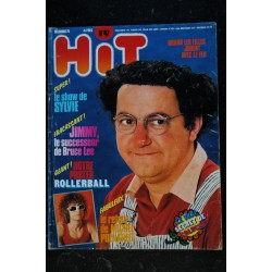 Hit Magazine 47  * 1975 décembre  *   COLUCHE  SYLVIE POLNAREFF  CHRISTOPHE  Poster ROLLERBALL