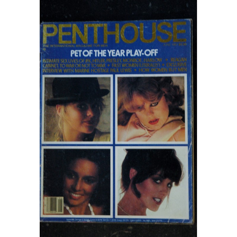 PENTHOUSE US 1981/06Angela Giovanni Isabel Lanza Joanne Latham Danielle Ginibre Carol "Tamara" Davis Danielle Deneux Paul Lewis