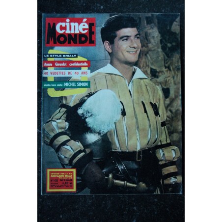 Cinémonde n° 1417 *  1961  *  Spécial BRIGITTE BARDOT - John GAVIN