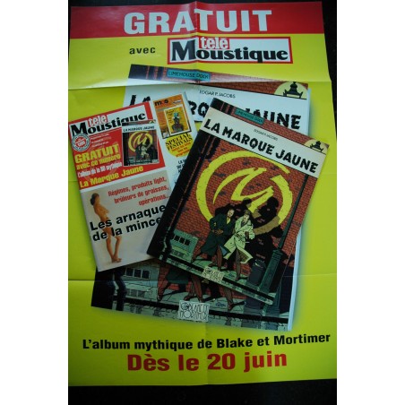 L' AFFAIRE DU COLLIER BLAKE ET MORTIMER EDGAR P. JACOBS SOUPLE TELE MOUSTIQUE 27 OCT 1999