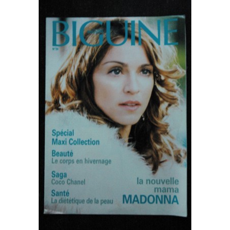 BIGUINE MAGAZINE 24 2000 COVER MADONNA LA NOUVELLE MAMA