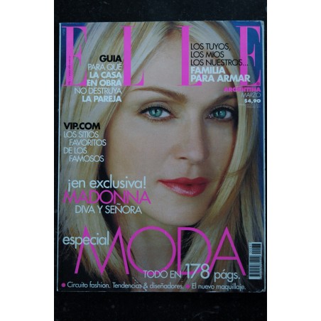 ELLE 2008 06  Ed. Argentina  Cover MADONNA Reportaje exclusivo Intima y escandalosa