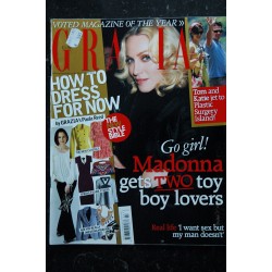 Grazia  126 Cover MADONNA - Madonna terrified of losing her baby - magazine UK - 2006