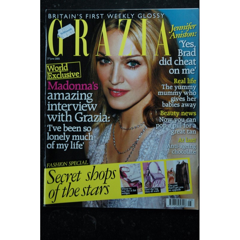 Grazia   52 Cover MADONNA - Madonna fights for her marriage - magazine UK - 2006