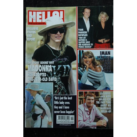 HELLO! 907 Cover MADONNA INSIDE MADONNA AND GUY'S MARRIAGE 6 PAGES 2006