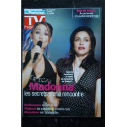 NICE MATIN TV HEBDO JUIN 2003 COVER MADONNA LES SECRETS D'UNE RENCONTRE + 2 PAGES + INTERVIEW