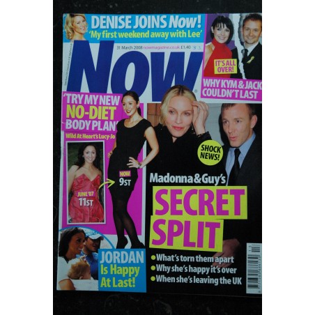 NOW 18 Cover MADONNA SARAH JESSICA PARKER JANICE DICKINSON 2006