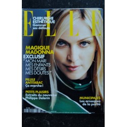 ELLE  2873 JANVIER 2001 COVER MADONNA EXCLUSIF MON MARI MES ENFANTS MES DOUTES MES DESIRS