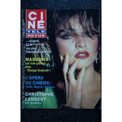CINE TELE REVUE 1986  n° 40  OCTOBRE COVER MADONNA LOOK SENSUEL 3 SHANGAÏ SURPRISE 5 PAGES