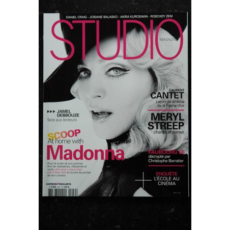 STUDIO MAGAZINE 249 Cover MADONNA AT HOME WITH MADONNA + 12 PAGES MERYL STREEP 2008