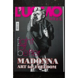 L'UOMO VOGUE 451 FIGHT FOR BETTER MADONNA ART FOR FREEDOM 10 p. + Cover