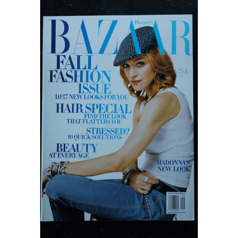 HARPER'S BAZAAR 2003 Cover MADONNA NEW LOOK Edition US