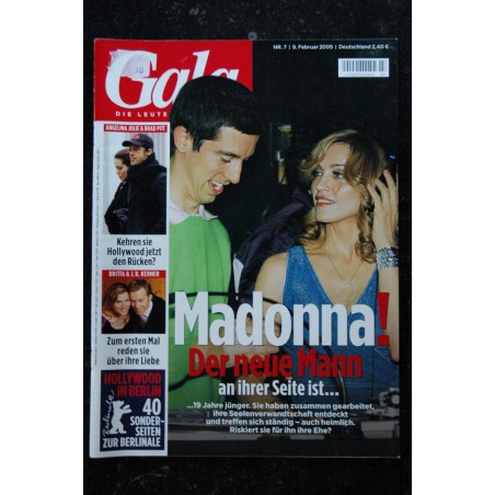 GALA de n°  18 Cover MADONNA Der Kampf ums Glück - German Magazine - 2007