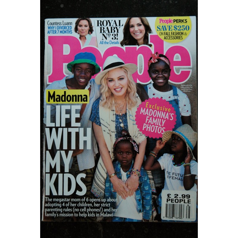 PEOPLE Cover MADONNA PRIVATE WORLD MADONA'S REAL LIFE 7 PAGES 2003 april