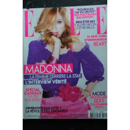 ELLE 2005 NOVEMBRE 2005 COVER MADONNA DERRIERE LA STAR L'INTERVIEW VERITE