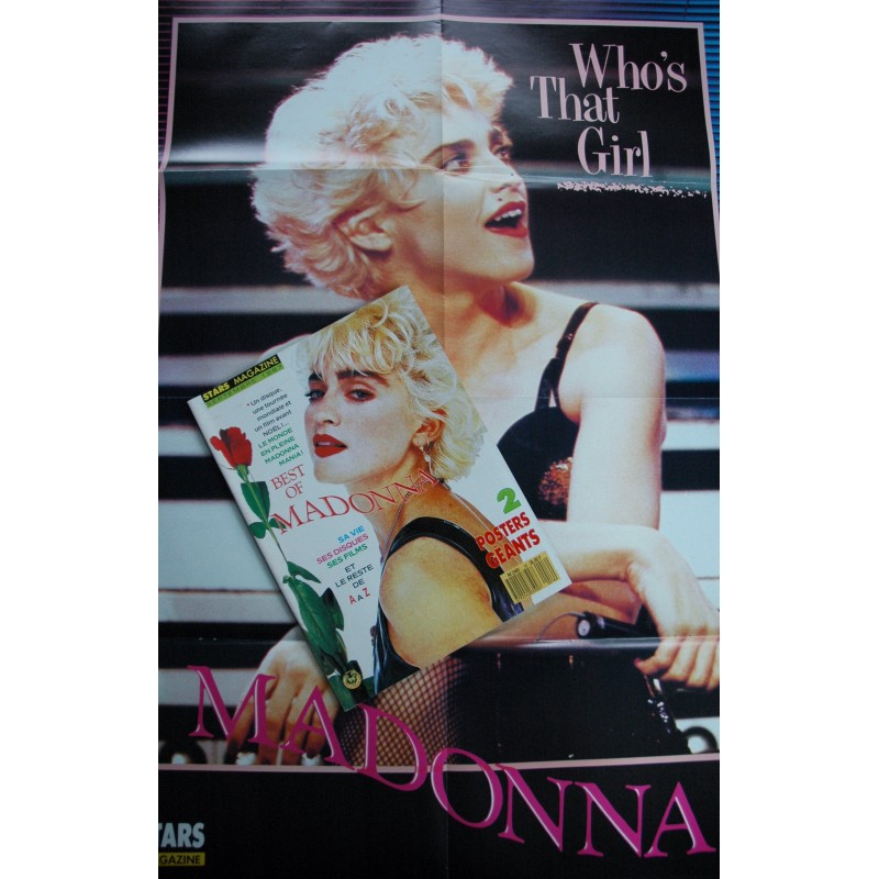 STARS MAGAZINE 16 SEPTEMBRE 1987 BEST OF MADONNA + 2 POSTERS GEANTS NEUF