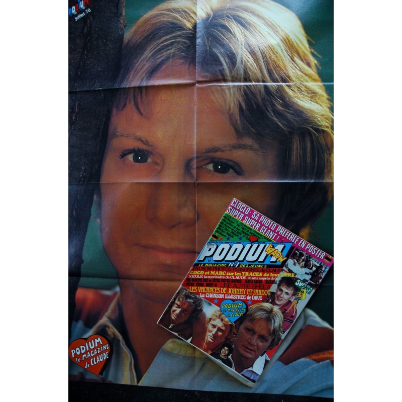 PODIUM n° 77 Claude FRANCOIS QUEEN WINGS BONEY M SHEILA JOHNNY DAVE  Posters voir détail - 1978