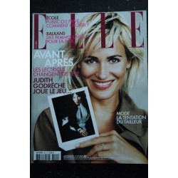 ELLE 3015  13 octobre 2003 Judith GODRECHE Cover + 8 pages  - Josiane BALASKO  - AZNAVOUR - PANCOL - BENSIMON - 252 pages