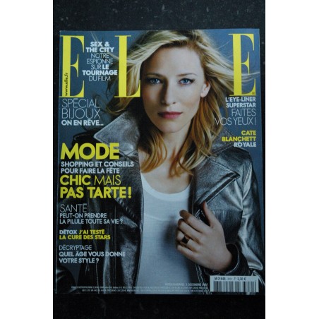 ELLE 3231 03 décembre 2007 Cate BLANCHETT Cover + 4 p. - Marie Gillain - Yaël Abecassis - 244 p. Fashion Vintage ELLE 3231 03 décembre 2007 Cate BLANCHETT Cover + 4 p. - Marie Gillain - Yaël Abecassis - 244 p. Fashion Vintage