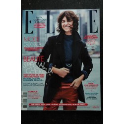 ELLE 3461  27 avril 2012  Charlotte GAINSBOURG Cover + 4 p. - Nicole le Douarin - BD de SOLEDAD - 196 p. Fashion Vintage