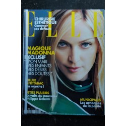 ELLE 2873 22 JANVIER 2001 COVER MADONNA EXCLUSIF MON MARI MES ENFANTS MES DOUTES MES DESIRS