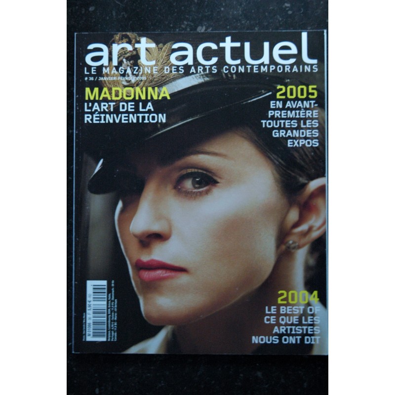 ART ACTUEL 36 JANVIER 2005 COVER MADONNA L'ART DE LA REINVENTION