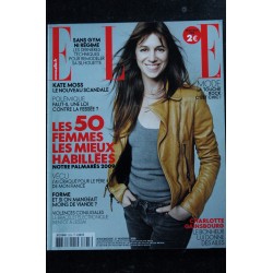 ELLE 3335 27 novembre 2009  Charlotte GAINSBOURG Cover + 6 p. - Kate Moss - Rihanna - 208 p. Fashion Vintage