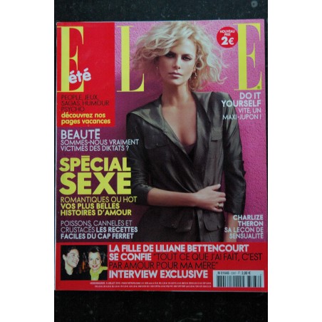 ELLE 3367 09 juillet 2010 Charlize THERON Cover + 10 p. - Beyonce - Seymour Jolie Campbell - 148 p. Fashion Vintage ELLE 3367 09 juillet 2010 Charlize THERON Cover + 10 p. - Beyonce - Seymour Jolie Campbell - 148 p. Fashion Vintage