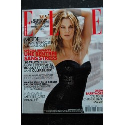 ELLE 3373 20 août 2010 Drew BARRYMORE Cover + 4 p. - Sakineh - Naomi WATTS - Nicole RICHIE - 156 p. Fashion Vintage