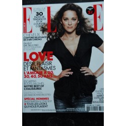 ELLE 3381 15 octobre 2010 Marion COTILLARD Cover + 8 p. - Javier BARDEM - JON HAMM - 312 p. Fashion Vintage