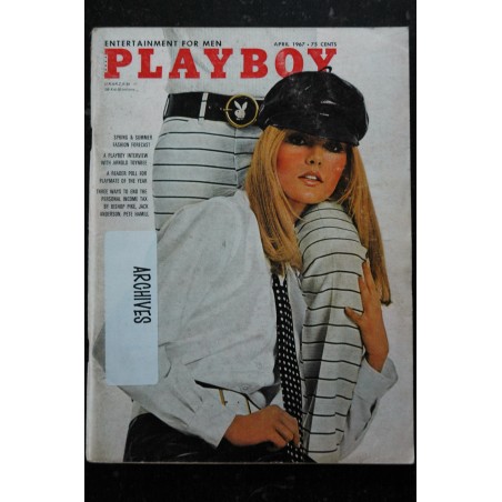 PLAYBOY US 1967 04 APRIL APRIL INTERVIEW ARNOLD TOYNBEE PIN-UP VARGAS LISA BAKER SUSAN DENBERG TISH HOWARD PLAYMATE GWEN WONG