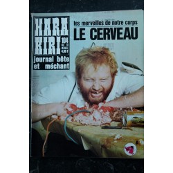 HARA KIRI 104 MAI 1970 CAVANNA MANO GEBE WOLINSKI MERVEILLES DU CORPS LE CERVEAU