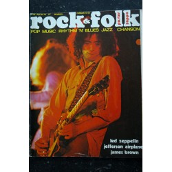 ROCK & FOLK 066 1972 JUILLET 1972 COVER JIMMY PAGE VELVET UNDERGROUND LED ZEPPELIN JAMES BROWN JEFFERSON AIRPLANE