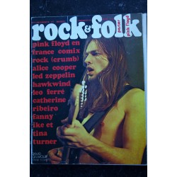 ROCK & FOLK 071 1972  DECEMBRE COVER PINK FLOYD Interview + POSTER ALICE COOPER LED ZEPPELIN LEO FERRE RIBEIRO JACKSON FIVE