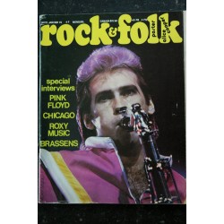 ROCK & FOLK 072  JANVIER 1973 INTERVIEWS ROXY MUSIC PINK FLOYD CHICAGO BRASSENS POSTER ALICE COOPER ANGE SANTANE