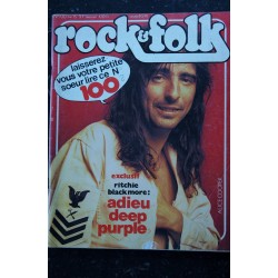 ROCK & FOLK 100 MAI 1975 COVER RITCHIE BLACK MORE DEEP PURPLE