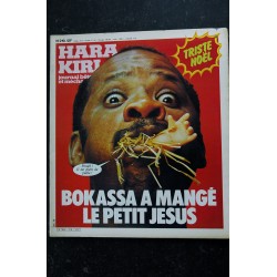 HARA KIRI 219 DECEMBRE 1979 TRISTE NOËL CABU BOKASSA WOLINSKI CHORON CABU GISCARD
