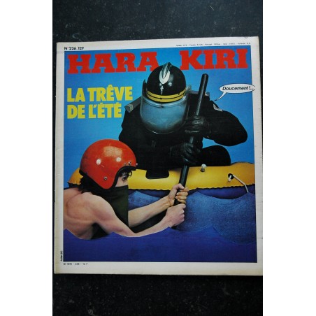 HARA KIRI 226 JUILLET 1980 LA TREVE DE L'ETE TOUR DE FRANCE WOLINSKI GEROME HUGOT REISER CHORON