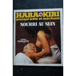 HARA KIRI 190 JUILLET 1977 NOURRI AU SEIN CHORON WOLINSKI MICHEL MULLER PIGNOU