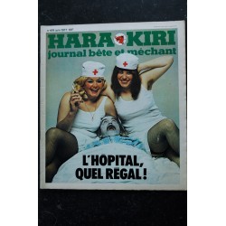 HARA KIRI 189 JUIN 1977 L'Hôpital, quel régal ! REISER PHOTO RADIO-SILENCE BRIGITTE LARUE JEAN-PIERRE COUSIN CHORON