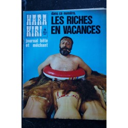 HARA KIRI 119 AOUT 1971 LES RICHES EN VACANCES CHORON BEROYER GEBE HUGOT WOLINSKI