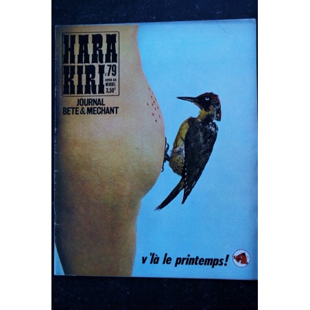 HARA KIRI 079 AVRIL 1968 WOLINSKI  PROFESSEUR CHORON REISER GUY PEELLAERT