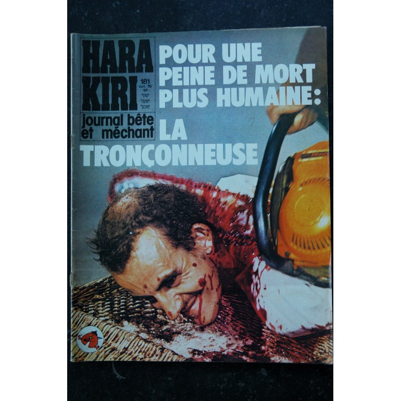 HARA KIRI 181 OCTOBRE 1976 MICHELE BERNIER CHARLES JOUSSOT REISER WOLINSKI