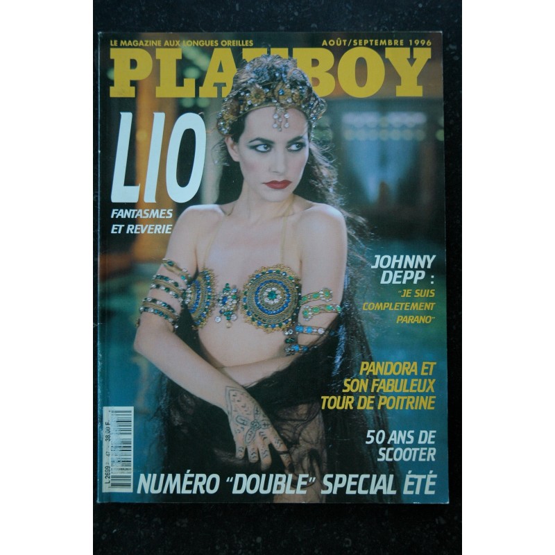 PLAYBOY 047 AOUT 1996 COVER LIO FANTASMES & REVERIE JOHNNY DEPP NICOLE WHITEHEAD PAMELA ANDERSON ENTIEREMENT NUES HOT MIX