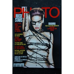 PHOTO 464 NOVEMBRE 2009 ROCK STARS COVER RIHANNA SEXY GIRLS ELLEN VON UNWERTHT TESTINO TOP MODELS