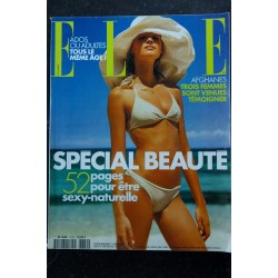 ELLE 2888 07 mai 2001 cover Laetitia CASTA + 8 p. - Lingerie coquine LIV ULLMAN Marie Trintignant  - 232 pages