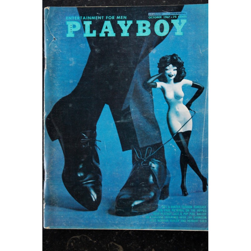 PLAYBOY US 1967 10 OCTOBER INTERVIEW JIM GARRISON THE FOX SANDY DENNIS PIN-UP VARGAS PLAYMATE REAGAN WILSON