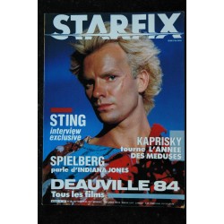 STARFIX 016  n° 16  * 1984 *    CANNES 84  INDIANA JONES  GREYSTOKE  Robert de NIRO