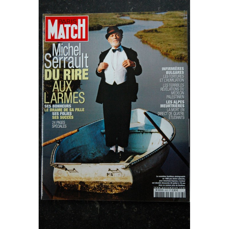 PARIS MATCH n° 3037 02 août 2007   Michel SERRAULT cover + 24 p. - Rama Yade Bar REFAELI GORBATCHEV